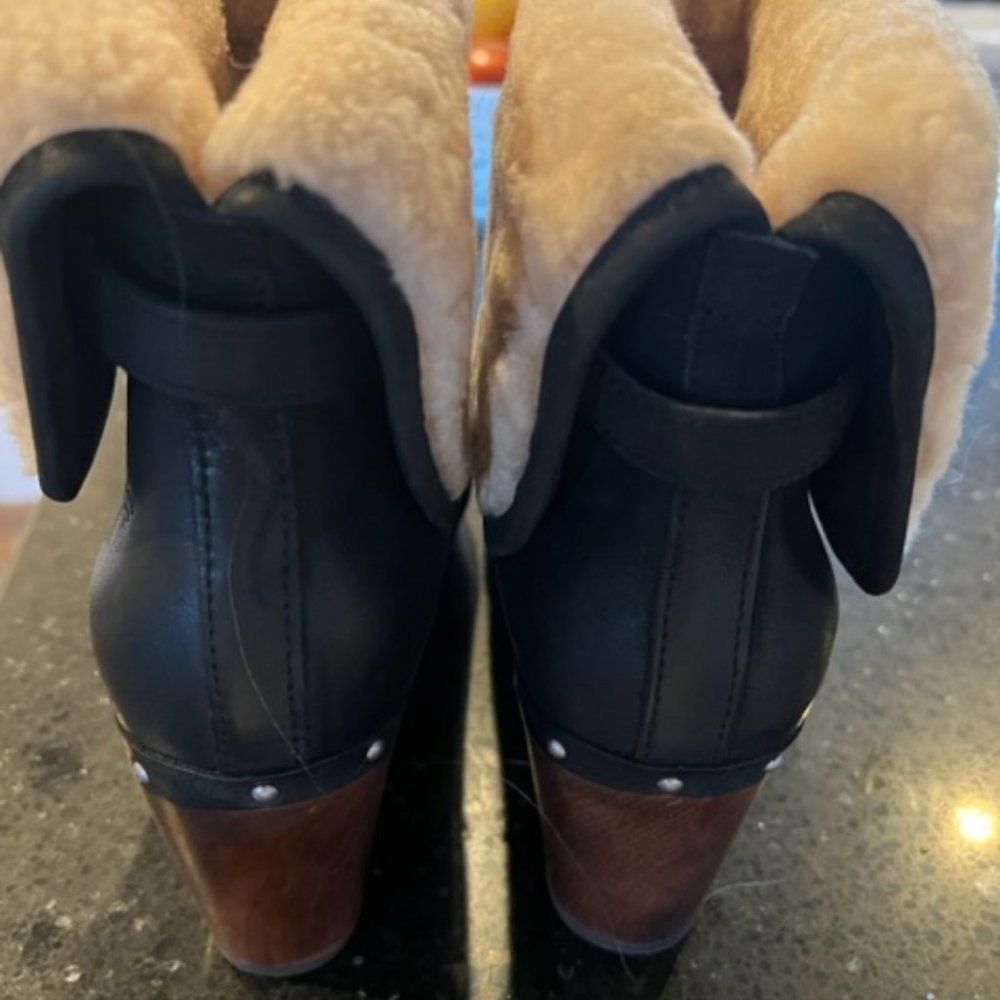 UGG Black Fur Lined Boots